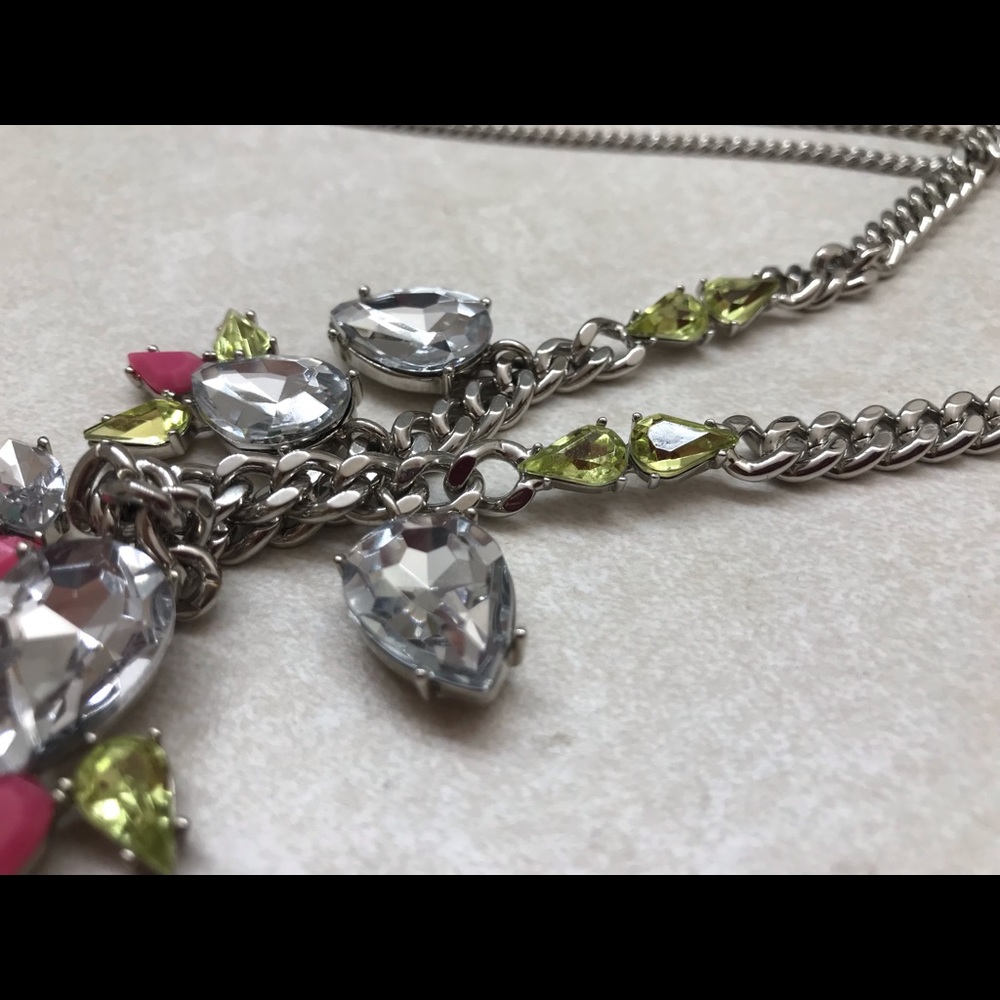 Crystal necklace and bracelet